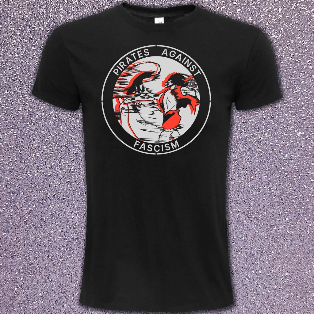 Pochoir One piece antifa (T-Shirt XS Noir)