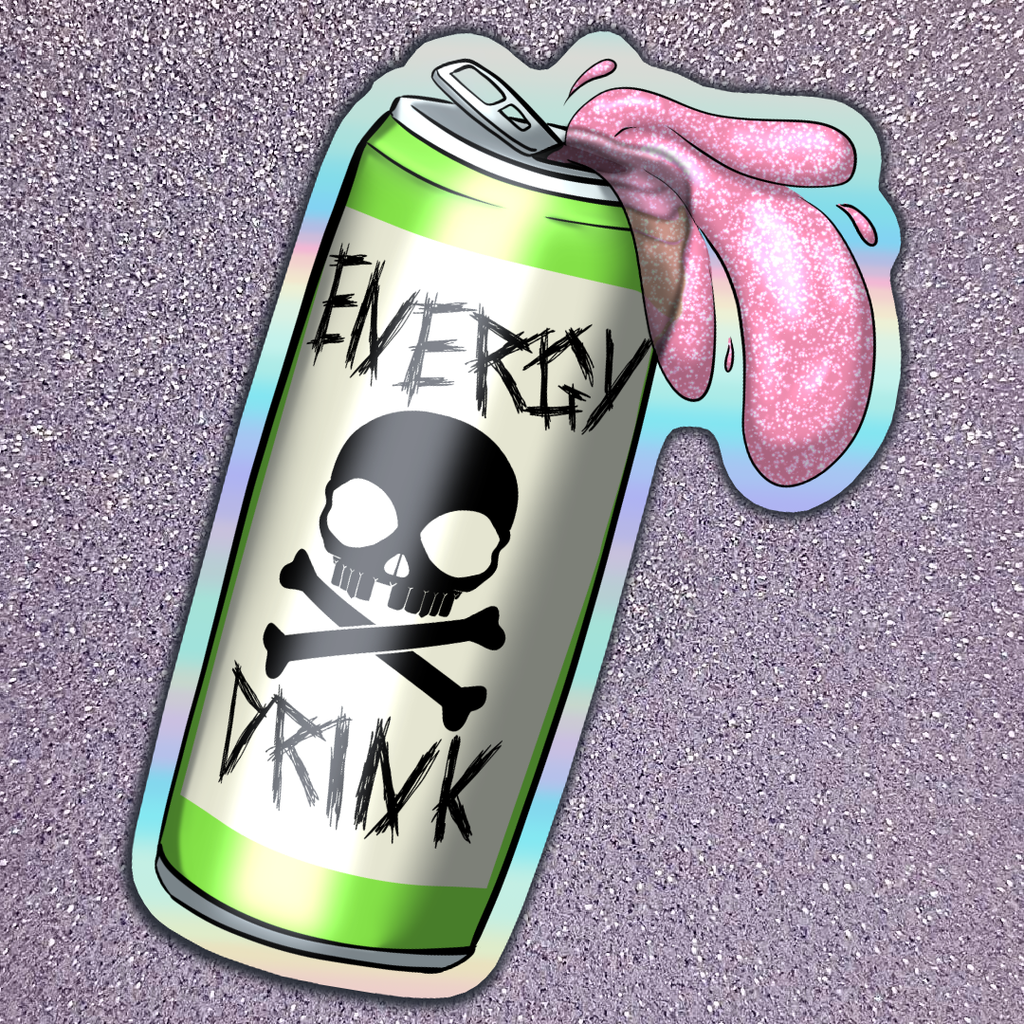 Sticker Energy Drink (Holographique)