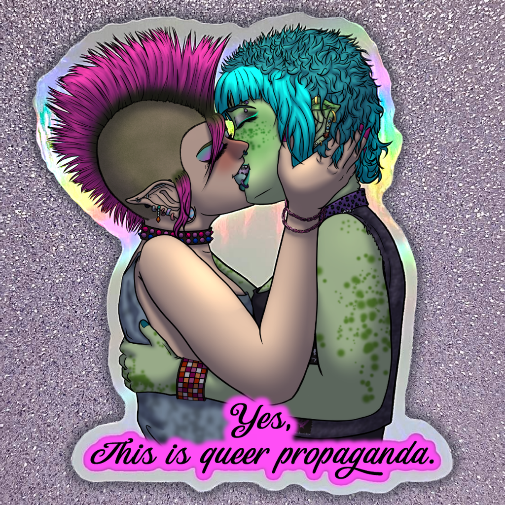 Sticker Queer Propaganda (Holographique)