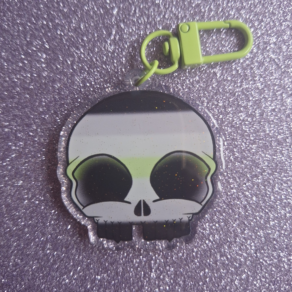 Porte-clés Epoxy Skully X Pride