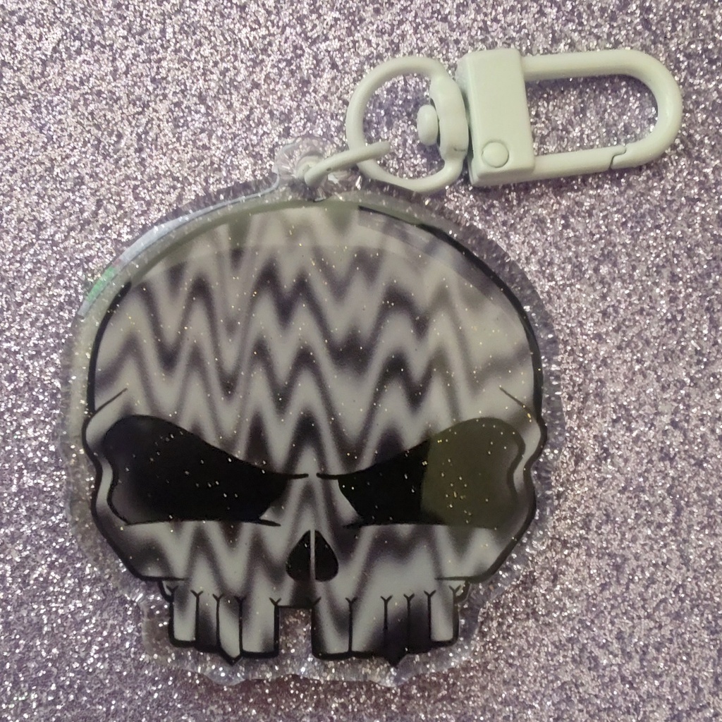 Porte-clés Epoxy Skully x Colors (Noir, Angry)