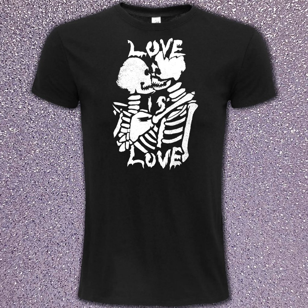 Pochoir Love is Love (T-Shirt XS Noir)