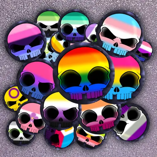 Pins Skully x Pride